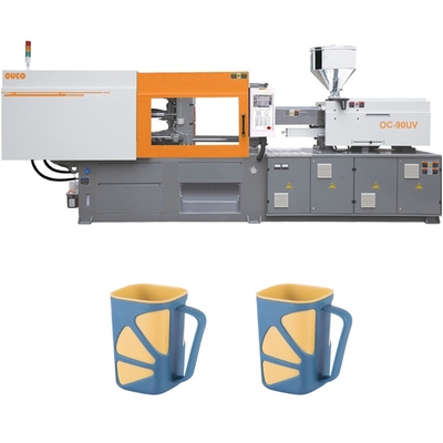 90t Orange Plastic Injection Molding Machine Making Cups Hydraulic Servo High Speed High Output