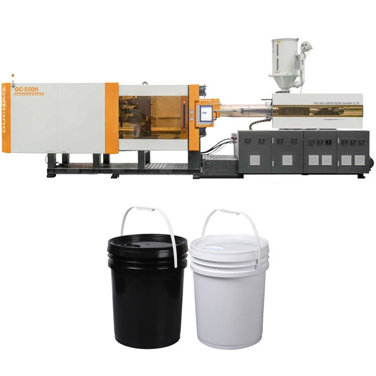 OUCO 550T Professional Hydraulic Servo Environmentally Friendly Odor-Free Plastic Bucket Injection Molding Machine